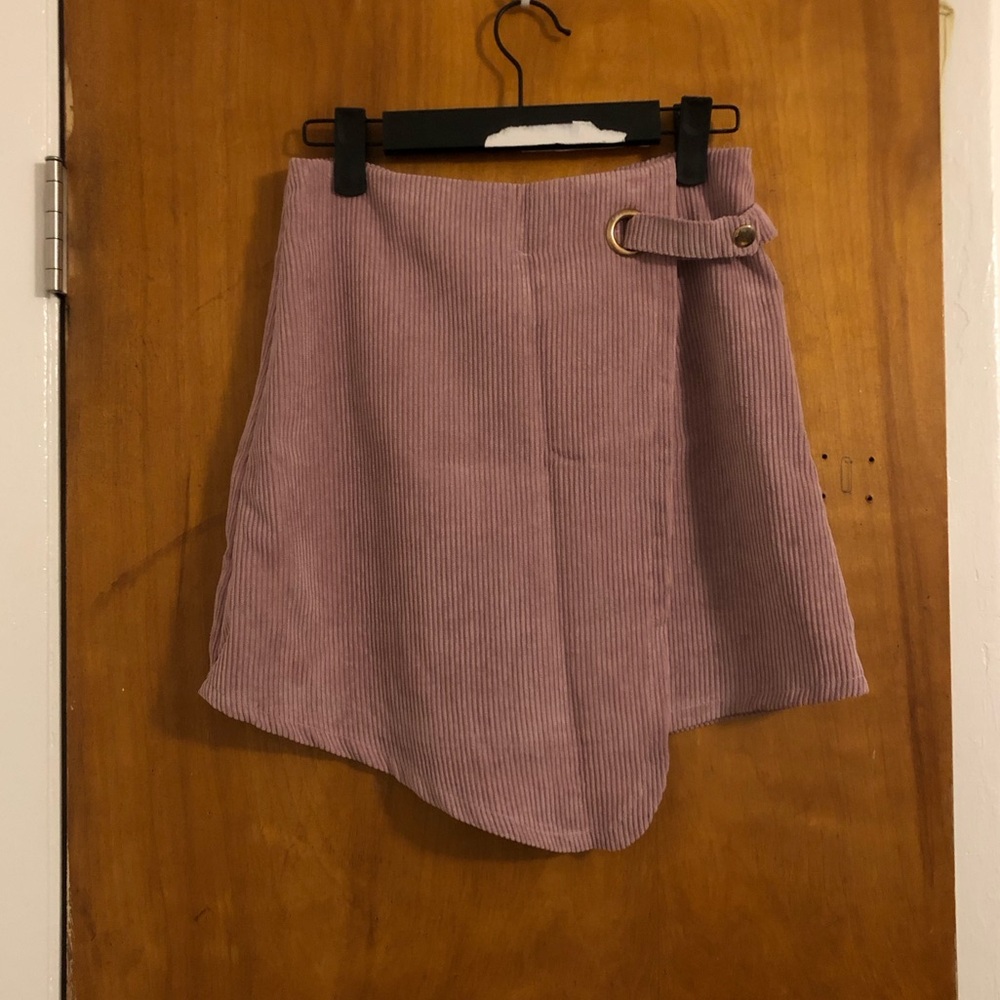 Reverse | Blush Pink/Lilac Faux Wrap Skirt